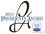 2011 Carrier Corporation Presidents Award